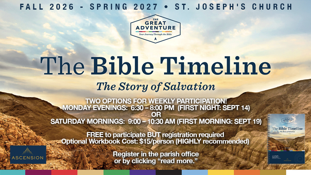 The Bible Timeline ~ The Story of Salvation